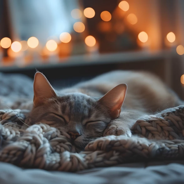 schlafende Katze