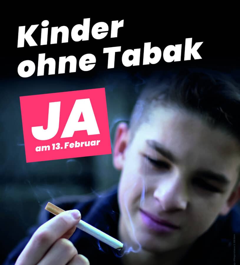 Kinderohne Tabak Poster A3 DE
