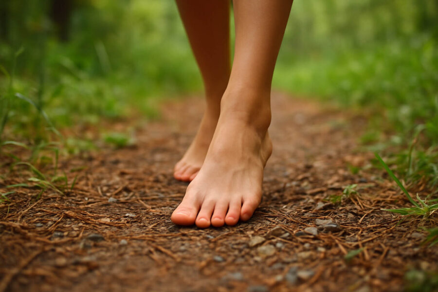 Bild Barfuesse im Waldweg web