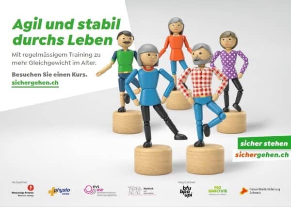 Neue Kampagne sicher gehen sicher stehen