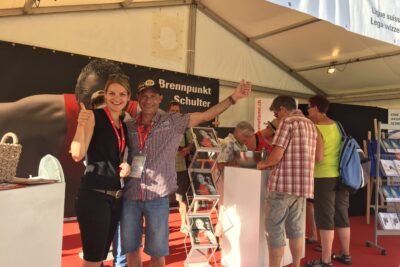 Am Rheumaliga-Stand.