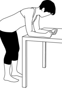 Schulter-Übung 3: Zur Aktivierung der Schultermuskulatur, Ausgangsstellung