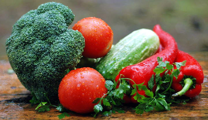 Gemuese Broccoli, Tomaten, Gurke