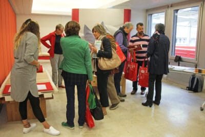 gruppo di visitatori