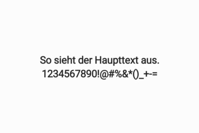 Schriftschnitt fett