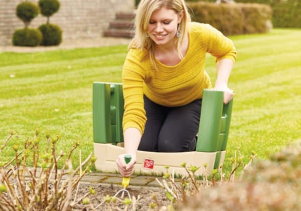 Siège de jardin et coussin pour genoux Siège de jardin et coussin pour genoux