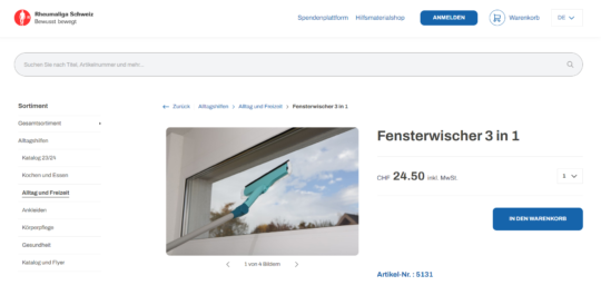 Bild neuer Webshop